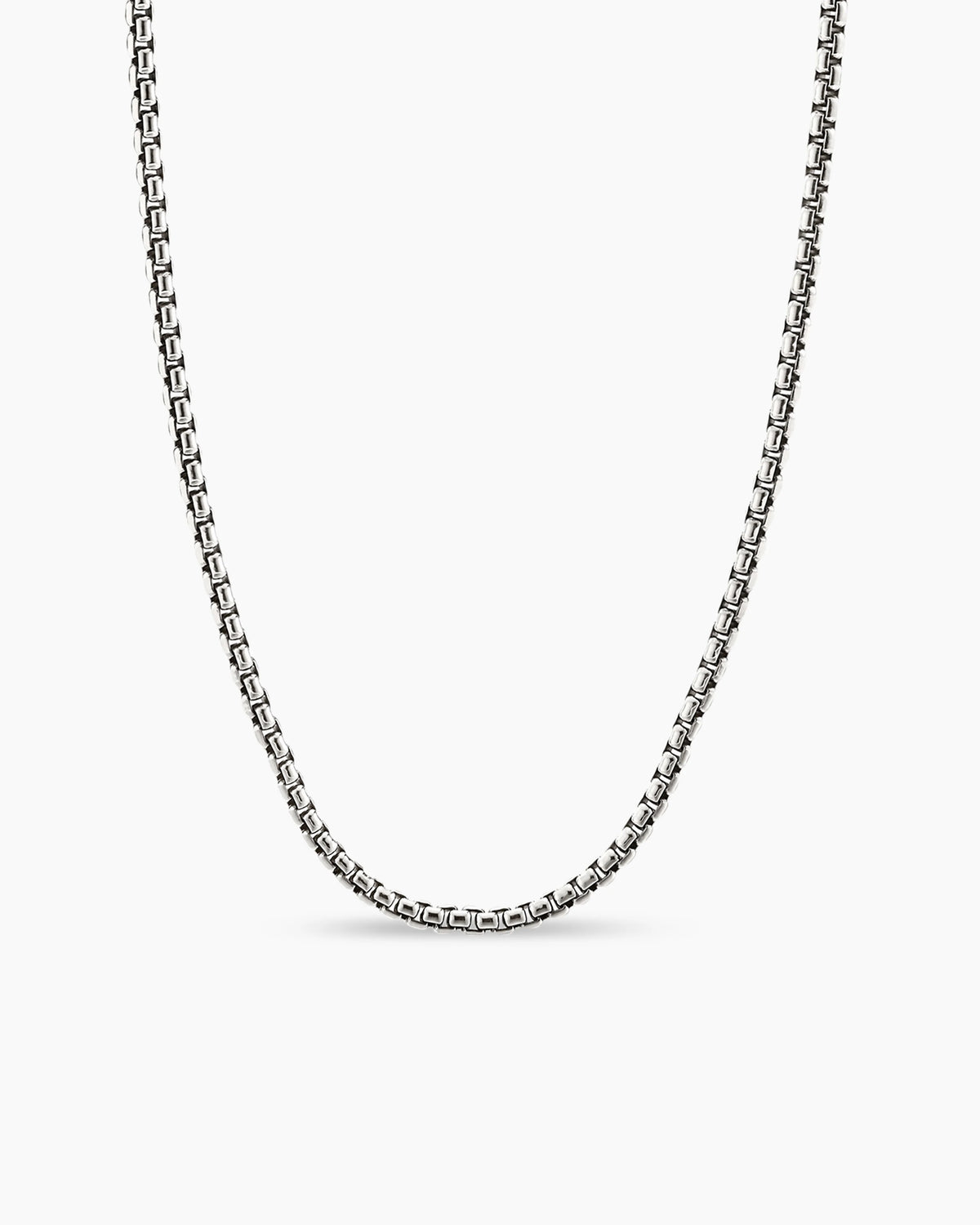 Box Chain - Rhodium 2mm