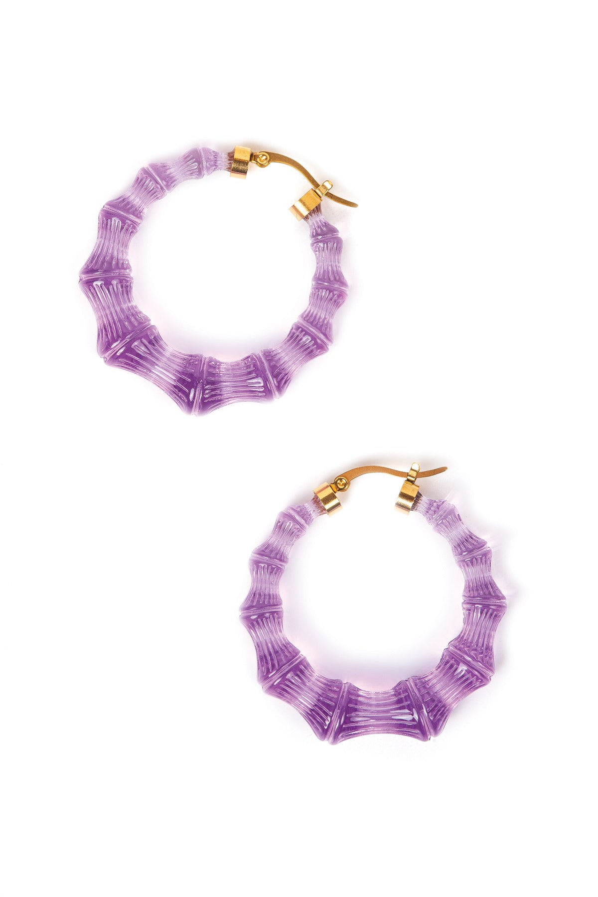 Bamboo Hoops - Purple