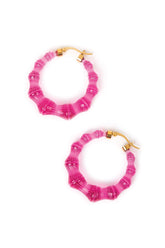 Bamboo Hoops - Chic Pink