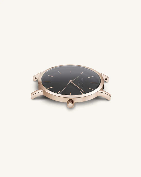 Tribeca Black Rose Gold - 33mm